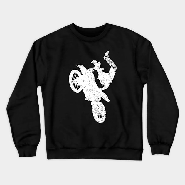 Motocross Aerial Stunt Rider Crewneck Sweatshirt by ClothedCircuit